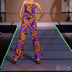 Pant and strapless top